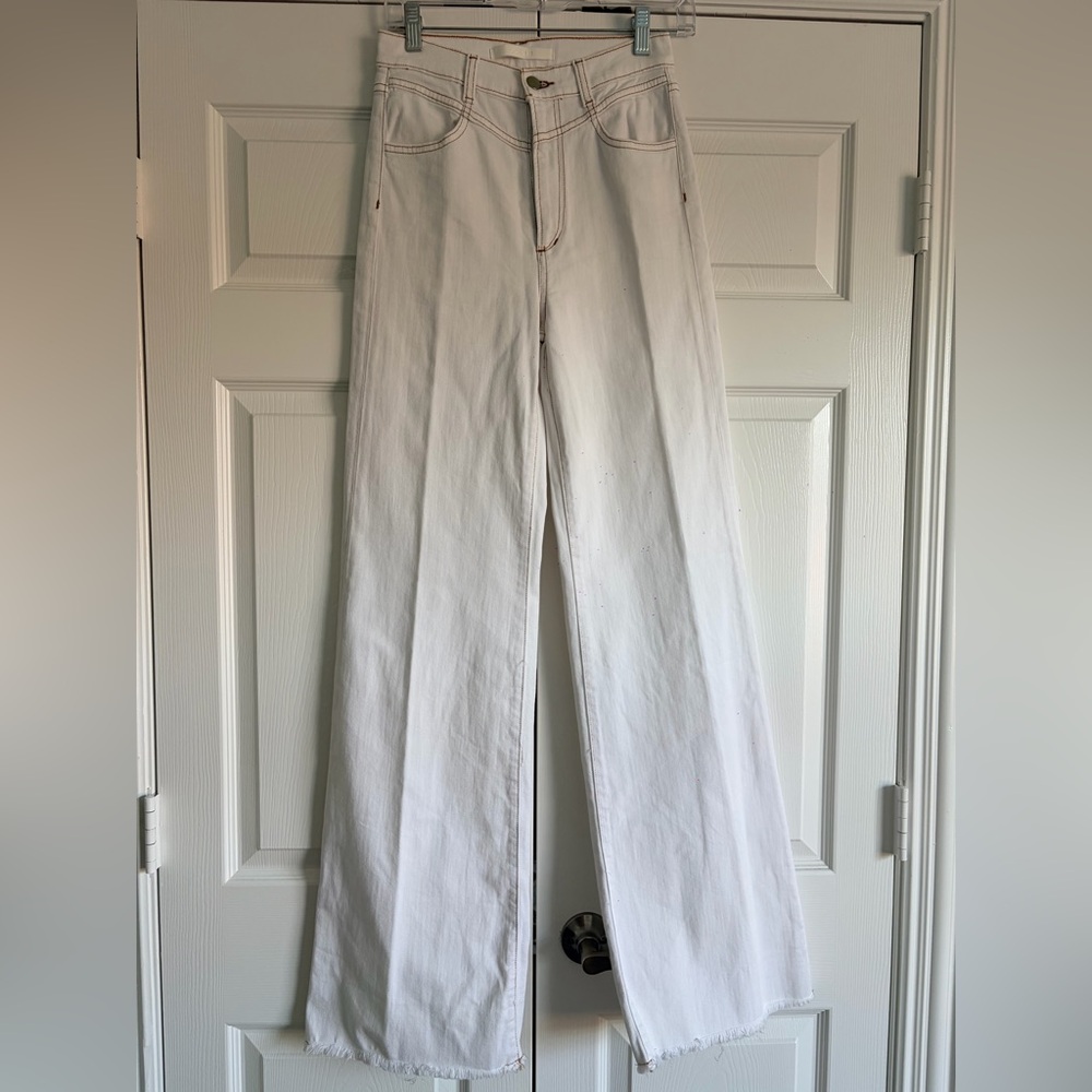 Joe's Jeans White Wide-Leg Denim